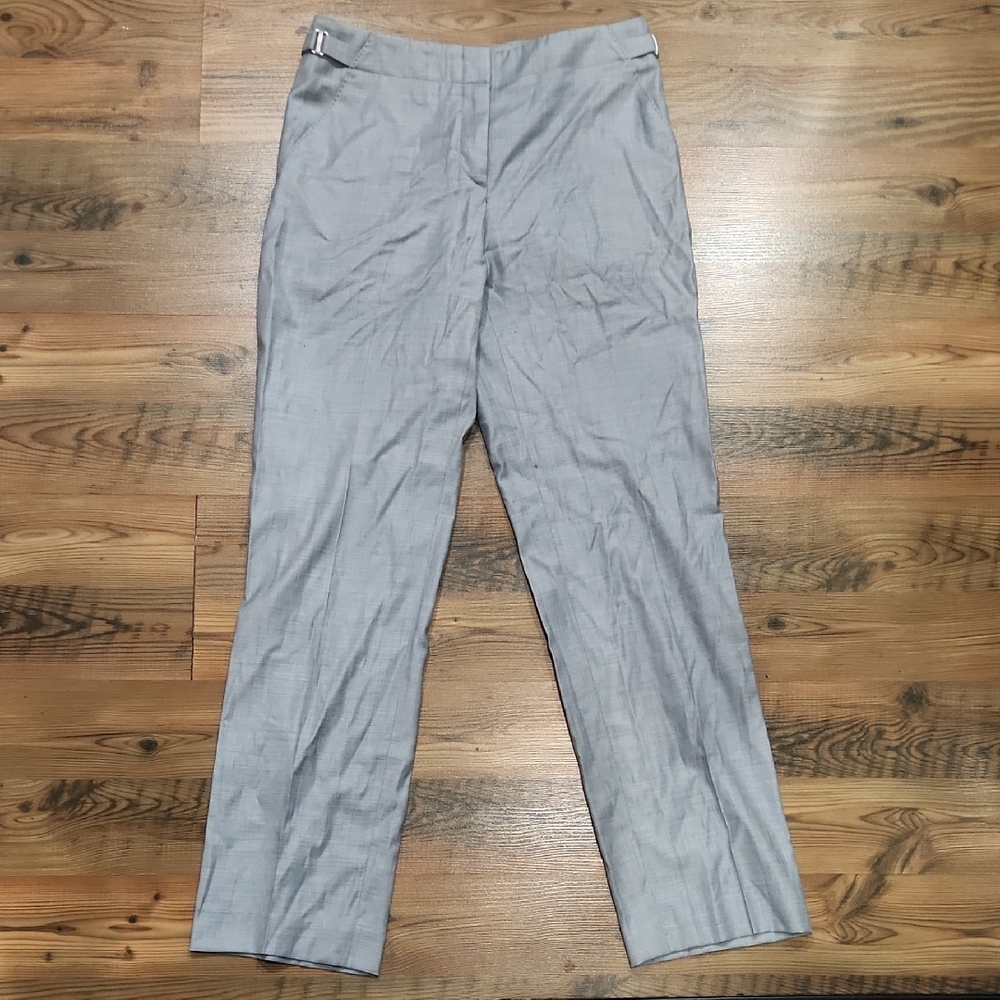 Hugo Boss Corpcpre Pant Lightweight Silky Blue Mid Rise Straight Leg Airy Medium